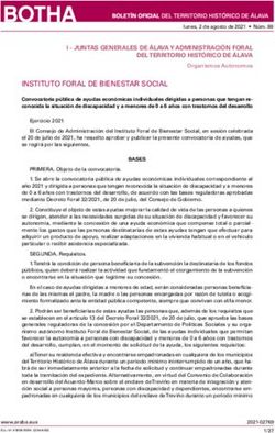 INSTITUTO FORAL DE BIENESTAR SOCIAL - Arabako Foru ...