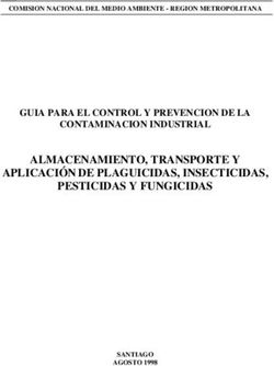 ALMACENAMIENTO, TRANSPORTE Y APLICACIÓN DE PLAGUICIDAS, INSECTICIDAS ...