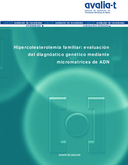 Hipercolesterolemia familiar: evaluaci&oacute;n del diagn&oacute;stico gen&eacute;tico mediante micromatrices de ADN - CT2006/02