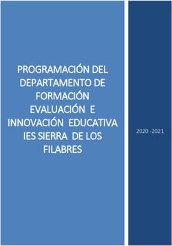 PROGRAMACIÓN DEL DEPARTAMENTO DE FORMACIÓN EVALUACIÓN E INNOVACIÓN EDUCATIVA IES SIERRA DE LOS FILABRES 2020 -2021