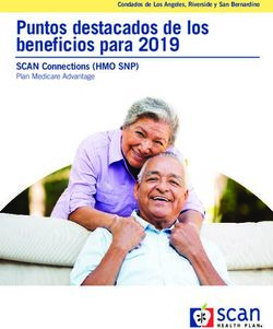 Puntos destacados de los beneficios para 2019 - SCAN Connections HMO SNP Plan Medicare Advantage - SCAN Connections at Home HMO SNP ...