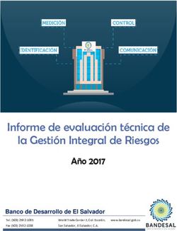 Informe de evaluación técnica de la Gestión Integral de Riesgos - BANDESAL