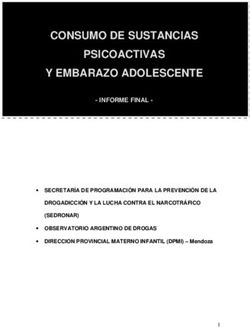 CONSUMO DE SUSTANCIAS PSICOACTIVAS Y EMBARAZO ADOLESCENTE