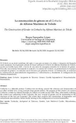 La construcci&oacute;n de g&eacute;nero en el Corbacho de Alfonso Mart&iacute;nez de Toledo