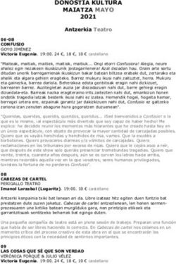 DONOSTIA KULTURA MAIATZA MAYO 2021 - Antzerkia Teatro