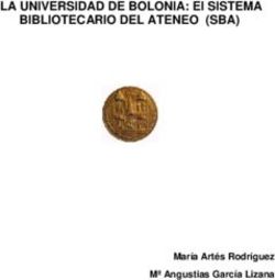LA UNIVERSIDAD DE BOLONIA: El SISTEMA BIBLIOTECARIO DEL ATENEO (SBA) - María Artés Rodríguez Mª Angustias García Lizana