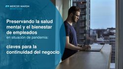 Preservando la salud mental y el bienestar de empleados - en situación de pandemia: Marsh