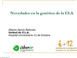 Novedades en la gen&eacute;tica de la ELA - Alberto Garc&iacute;a Redondo Unidad de E.L.A. Hospital Universitario 12 de Octubre
