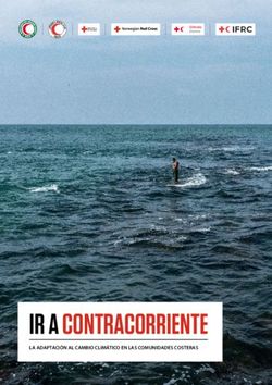 IR A CONTRACORRIENTE LA ADAPTACIÓN AL CAMBIO CLIMÁTICO EN LAS COMUNIDADES COSTERAS - IFRC