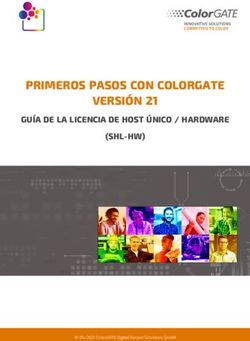 PRIMEROS PASOS CON COLORGATE VERSIÓN 21 - GUÍA DE LA LICENCIA DE HOST ÚNICO / HARDWARE (SHL-HW)