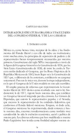 INTEGRACI&Oacute;N, ESTRUCTURA ORG&Aacute;NICA Y FACULTADES DEL CONGRESO FEDERAL Y DE LAS C&Aacute;MARAS - UNAM