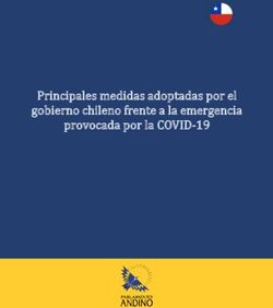 Principales medidas adoptadas por el gobierno chileno frente a la emergencia provocada por la COVID-19