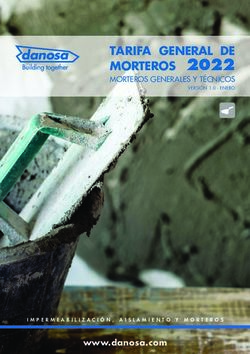 MORTEROS 2022 TARIFA GENERAL DE - www.danosa.com - Argos Derivados ...