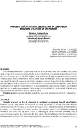PROPUESTA DIDÁCTICA PARA EL DESARROLLO DE LA COMPETENCIA EMOCIONAL A TRAVÉS DE LA GAMIFICACIÓN