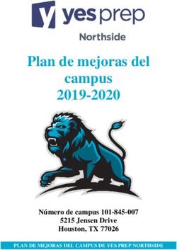 Plan de mejoras del campus 2019-2020 - N&uacute;mero de campus 5215 Jensen Drive Houston, TX 77026 - YES Prep Northside