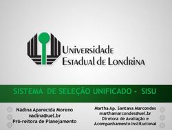 SISTEMA DE SELE&Ccedil;&Atilde;O UNIFICADO - SISU - N&aacute;dina Aparecida Moreno Martha Ap. Santana Marcondes - UEL