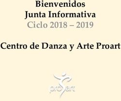 Bienvenidos Junta Informativa Ciclo 2018 - 2019 Centro de Danza y Arte Proart - Centro Proart