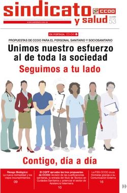 53 PROPUESTAS DE CCOO PARA EL PERSONAL SANITARIO Y SOCIOSANITARIO