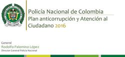 Policía Nacional de Colombia - Plan anticorrupción y Atención al Ciudadano 2016 Rodolfo Palomino López - Policía Nacional de Colombia