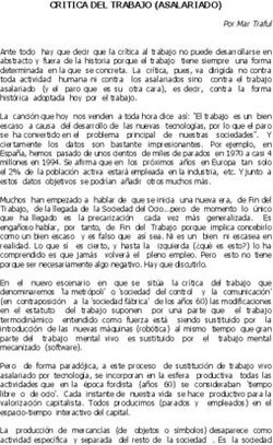 CRITICA DEL TRABAJO (ASALARIADO)