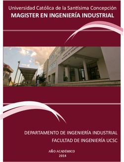 MAGISTER EN INGENIERÍA INDUSTRIAL - Universidad Católica de la Santísima Concepción