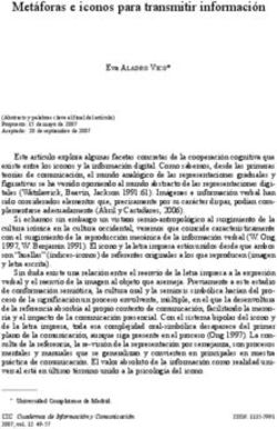 Metáforas e iconos para transmitir información