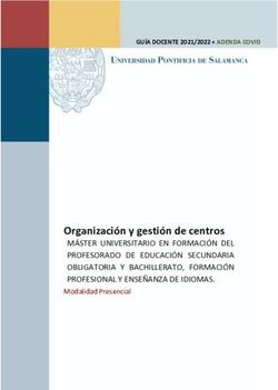 Organización y gestión de centros - MÁSTER UNIVERSITARIO EN FORMACIÓN DEL PROFESORADO DE EDUCACIÓN SECUNDARIA OBLIGATORIA Y BACHILLERATO ...