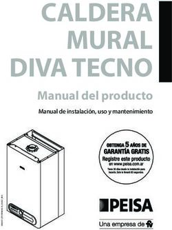 CALDERA MURAL DIVA TECNO - Manual del producto Manual de instalación, uso y mantenimiento - DigitalOcean