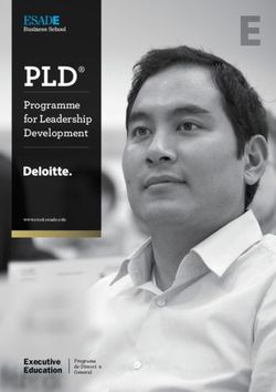PLD Programme for Leadership Development - Executive