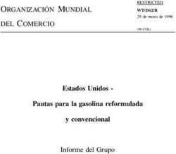 ORGANIZACIÓN MUNDIAL DEL COMERCIO - Estados Unidos - Pautas para la gasolina reformulada y convencional