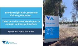 Branham Light Rail Community Visioning Workshop Taller de Visi&oacute;n Comunitaria para la estaci&oacute;n de tranv&iacute;as Branham - April 28, 2021 / 28 de abril ...
