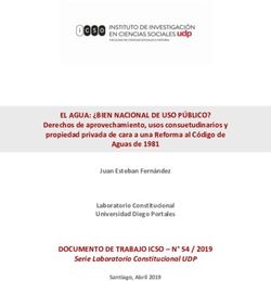 EL AGUA: BIEN NACIONAL DE USO PÚBLICO? - Laboratorio Constitucional UDP