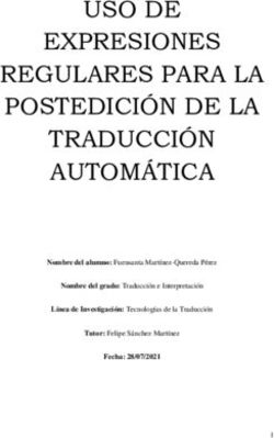 USO DE EXPRESIONES REGULARES PARA LA POSTEDICI&Oacute;N DE LA TRADUCCI&Oacute;N AUTOM&Aacute;TICA