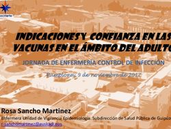 Indicaciones y Confianza EN las vacunas en el &aacute;mbito del adulto - Socinorte