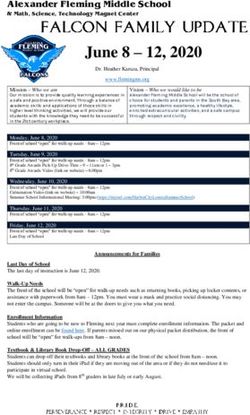 June 8 - 12, 2020 - Fleming Middle School