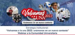 "Volvamos a la una 2022: unámonos en un nuevo contexto" Webinar a la Comunidad Universitaria - Estrategia institucional