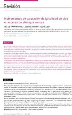 Instrumentos de valoraci&oacute;n de la calidad de vida en &uacute;lceras de etiolog&iacute;a venosa - HERIDAS Y CICATRIZACI&Oacute;N