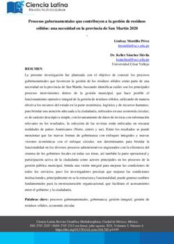 Procesos gubernamentales que contribuyen a la gestión de residuos sólidos: una necesidad en la provincia de San Martín 2020 - Ciencia Latina