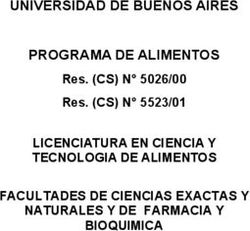 UNIVERSIDAD DE BUENOS AIRES PROGRAMA DE ALIMENTOS LICENCIATURA EN CIENCIA Y TECNOLOGIA DE ALIMENTOS FACULTADES DE CIENCIAS EXACTAS Y NATURALES Y ...