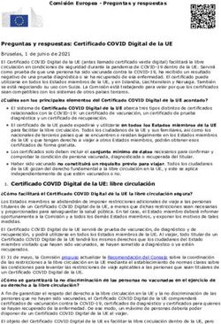 Preguntas y respuestas: Certificado COVID Digital de la UE Bruselas, 1 de junio de 2021