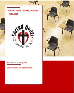 Sacred Heart Catholic School 2021-2022 - Revisado el 21 de agosto AUGUST 21 COVID-19 Planes and Procedimientos