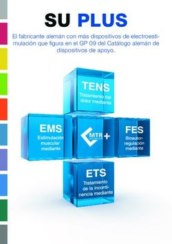 SU PLUS El fabricante alem&aacute;n con m&aacute;s dispositivos de electroesti-mulaci&oacute;n que figura en el GP 09 del Cat&aacute;logo alem&aacute;n de dispositivos de apoyo ...
