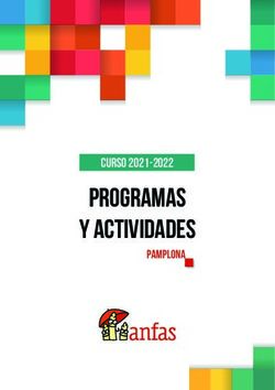 PROGRAMAS Y ACTIVIDADES - Curso 2021-2022 PAMPLONA - Anfas Navarra