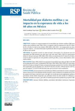 Mortalidad por diabetes mellitus y su impacto en la esperanza de vida a los 60 a&ntilde;os en M&eacute;xico