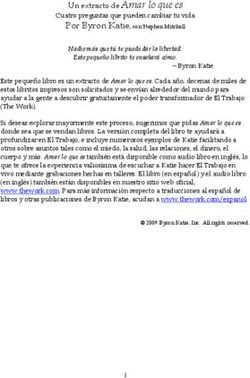 Un extracto de Amar lo que es