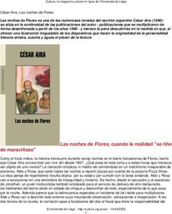 Las noches de Flores, cuando la realidad "se ti&ntilde;e - Culture, le magazine culturel de l'Universit&eacute; ...