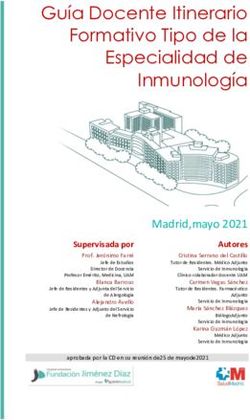 Gu&iacute;a Docente Itinerario Formativo Tipo de la Especialidad de Inmunolog&iacute;a