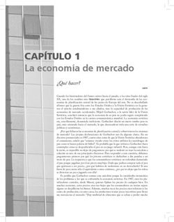 La economía de mercado - Qué hacer?