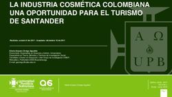 LA INDUSTRIA COSM&Eacute;TICA COLOMBIANA UNA OPORTUNIDAD PARA EL TURISMO DE SANTANDER - UPB