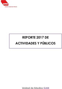 REPORTE 2017 DE ACTIVIDADES Y PÚBLICOS - Unidad de Estudios GAM